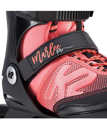 K2 Youth Marlee Pro Inline Skates Black/Coral Size 4-8 - Lightweight and Durable - Buy Online on GoSupps.com