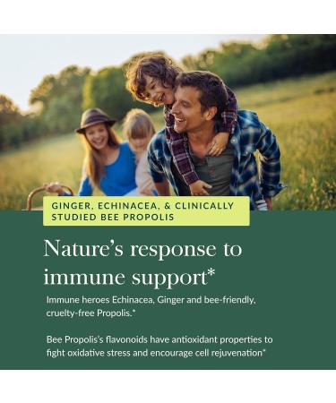 Gaia Herbs Organic Immune Rapid Defense Gummies - Supports Immunity - with Propolis Ginger and Echinacea - 60 Vegan Gummies (30-Day Supply) - Buy Online on GoSupps.com