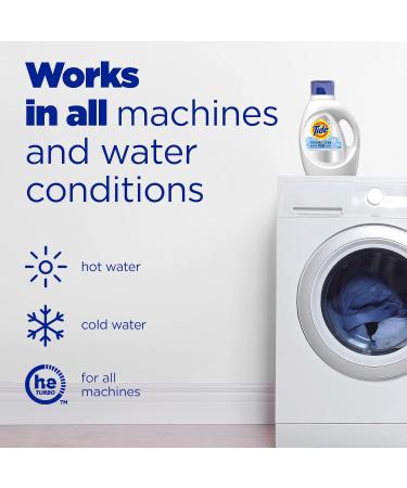 Tide Hygienic Clean Heavy Duty 10x Free Liquid Laundry Detergent - Unscented HE Compatible 74 Loads 105 fl oz | International Shipping Available - Buy Online on GoSupps.com
