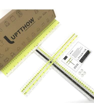 UPTTHOW T-Shirt Alignment Ruler Guide Tool to Center Designs Acrylic Transparent Movable T ruler Set for Heat Press Adult Kids Children Little Boys Tee Clothing Measurement Tool - Buy Online on GoSupps.com