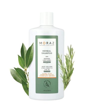 Moraz Men's Herbal Shampoo - Clarifying & Moisturizing Formula for Normal Hair - Strengthen Hair Roots - 17 oz - Buy Online on GoSupps.com
