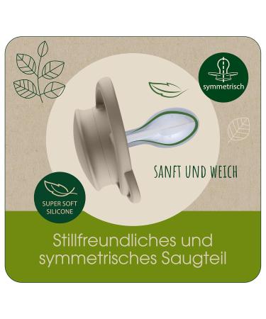 Nip Schnuller Green My Butterfly Pacifier - Sustainable Eco-Friendly Extra Flat Silicone for 0-6 Months - Buy Online on GoSupps.com