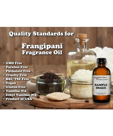 Frangipani Fragrance Oil - 4 oz Amber Glass Bottle | Premium Quality & Safety Sealed | International Shipping Available - Buy Online on GoSupps.com