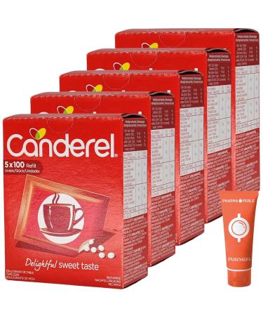 Canderel Refill Pack | 5x500 Sweetener Tabs Value Pack | Free PharmaPerle Giveaway | International Shipping - Buy Online on GoSupps.com