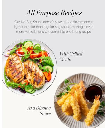 SEMPIO NO-SOY SAUCE - All-Purpose Seasoning Soy Sauce Alternative Multi-purpose condiment made with peas and pea protein instead of soybeans Gluten-free NON-GMO VEGAN (5.1 Fl oz Pack of 2) - Buy Online on GoSupps.com