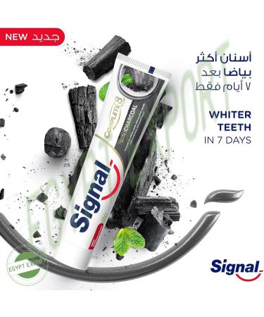 Complete 8 Charcoal Anti-Cavity Toothpaste - 2 Boxes (3.38 oz Each) | Effective Teeth Whitening & Fresh Breath | International Shipping Available - Buy Online on GoSupps.com