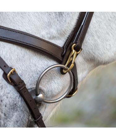 Buy Sunride English Combined Bridle Berlin with Reins - Soft Real Leather Adjustable & Anatomical (Cob Brown) | International Shipping Available - Buy Online on GoSupps.com