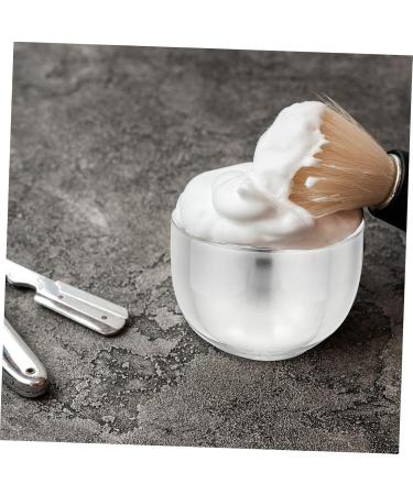 FRCOLOR 12 Pcs Shaving Soap Bowl Set - Men's Bubble Bowl & Shaving Tools - Silver Shaving Cream Vessel 7.4x7.4cm - Buy Online on GoSupps.com