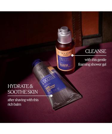 L'OCCITANE Men's Grooming Duo Holiday Gift Set | Woody Shower Gel & Soothing After-Shave Balm - Perfect Winter Gift for Him - Buy Online on GoSupps.com