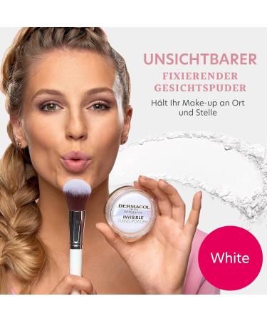 Dermacol Transparent Fixing Powder | Long-lasting Makeup | 13g White - Ideal for All Skin Tones - Buy Online on GoSupps.com