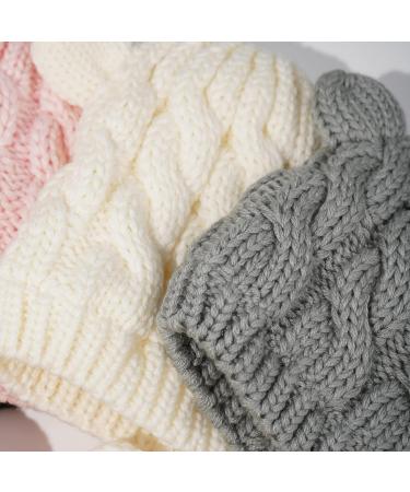 XYIYI Newborn Baby Winter Beanie Hat & Mitten Set for Boys Girls 6-18 Months - Grey - Buy Online on GoSupps.com