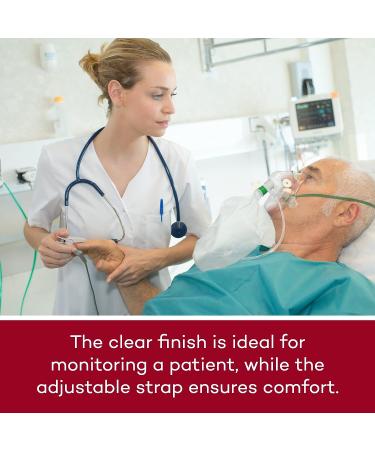 Dealmed Non-Rebreather Oxygen Mask - Adjustable Nose Clip, Clear Finish - Adult Size for Doctors, EMTs, Hospitals - First Aid Kit Essential - Buy Online on GoSupps.com