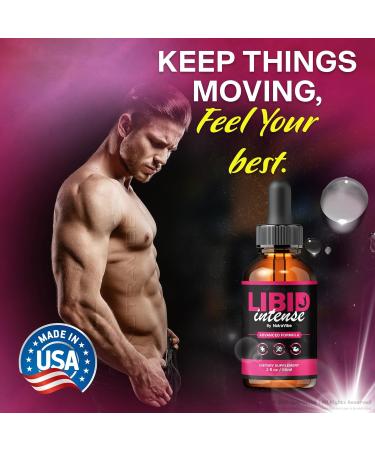 NutraVibe Libid Intense Drops Official LibidIntense Daily Liquid Formula for Men with Natural Ingredients | Supports Stamina Energy & Performance | Easy-to-Use Dropper (30 Servings) - Buy Online on GoSupps.com