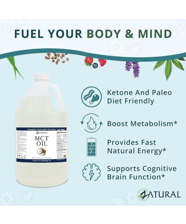 Buy Pure MCT Oil (128 Fl Oz) - Certified Food & Therapeutic Grade No Additives | International Shipping Available - Buy Online on GoSupps.com