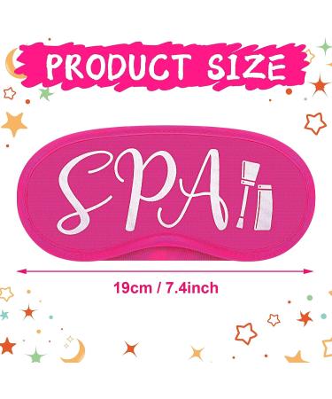 24 Pcs Rose Pink Spa Eye Mask Cover - Lightweight Blindfold for Girls Spa Party Favors - Buy Online on GoSupps.com