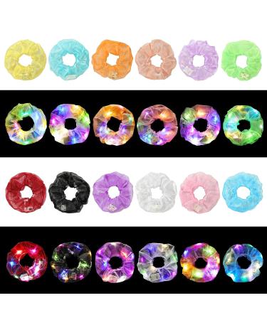 12PCS LED Scrunchies: Glow Hair Bands with Gift Bag - 3 Light Modes, Neon Glow Party Accessories - Buy Online on GoSupps.com