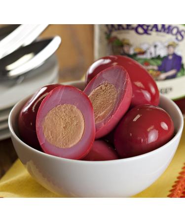 Jake & Amos Red Beet Pickled Eggs - 32 Oz. Jar (Pack of 2) | Delicious & Ready-to-Eat - Buy Online on GoSupps.com