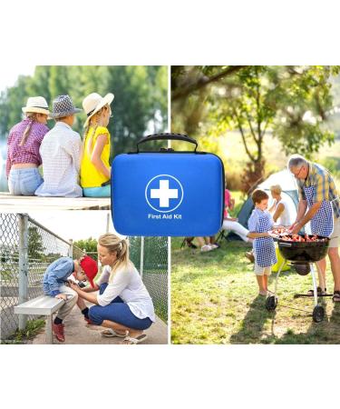 SHBC Compact First Aid Set (228 Pieces) - Waterproof EVA Case for Family Emergencies | Ideal for Car Boat Hiking Travel Office & Sports - Buy Online on GoSupps.com