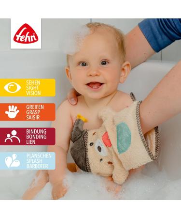Buy Fehn Washcloth Bear & Sterntaler Washcloth Emmi Bundle - Cute Animal Motif - International Shipping Available - Buy Online on GoSupps.com