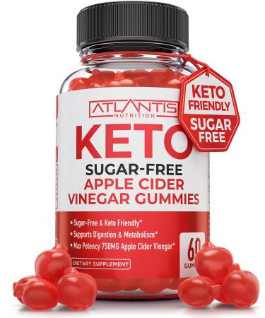 Sugar-Free Keto ACV Gummies for Weight Loss - Apple Cider Vinegar Keto ACV Gummies Formulated with 750MG ACV Per Serving - Supports Digestion  Advanced Weight Loss  Detox & Cleansing - 60 Gummies