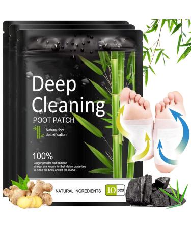 Detox foot pavement 30PCs natural detoxification pavement for feet deep clansing foot pads foot care pads detox pavement original body detoxify promote blood circulation improve sleep 30 unit size
