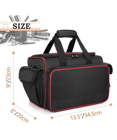 BAFASO Travel Barber Bag with Adjustable Dividers - Black - Buy Online on GoSupps.com