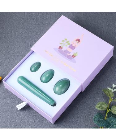 Yoni Egg & Cone Exercise Device | Strengthen Pelvic Floor Muscles | Crystal Massage Tool for Women | 4-Piece Fitness Set - Buy Online on GoSupps.com