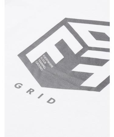 hummel Unisex Kids Hmloffgrid Cotton Jersey S/S T-Shirt 116 - White/Forged Iron | International Shipping Available - Buy Online on GoSupps.com