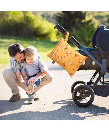 SEAUR Waterproof Cloth Diaper Pockets - 2 Pack with Zipper | Portable Baby Diaper Storage | Color 7 (18x25 cm) - Buy Online on GoSupps.com