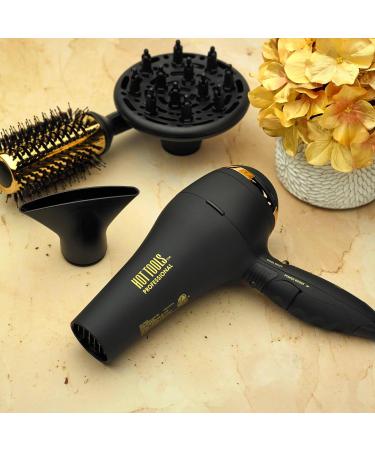 Hot Tools Pro Artist Black Gold 2100 Turbo Hair Dryer | Fast Drying Lightweight Ionic Ceramic 1875W - International Shipping Available - Buy Online on GoSupps.com