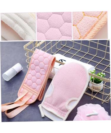 Buy Stretchable Net Sponge & African Net Cloth Exfoliating Washcloths for Men & Women | Comfortable Shower Gloves in Light Pink - Buy Online on GoSupps.com