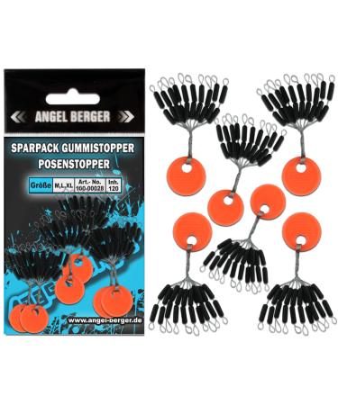 Angel-Berger economy pack rubber stoppers 120 pieces float stoppers line stoppers silicone stoppers - Buy Online on GoSupps.com
