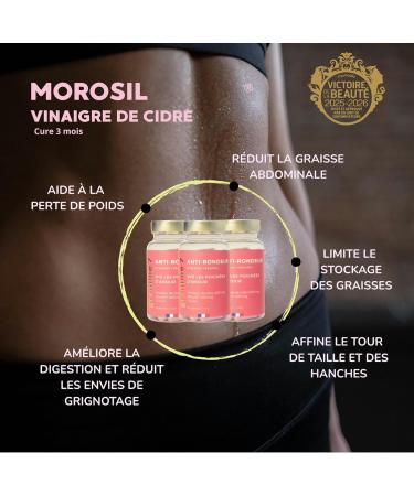 Morosil 400 mg - Br leur de Graisse Puissant - Vinaigre de Cidre 500 mg - Choline - Perte de Poids & de Graisse Abdominale - 60 G lules - Vegan - Fabriqu en France - Buy Online on GoSupps.com