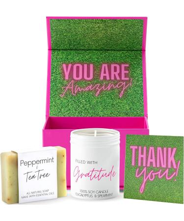 Boxzie Thank You Box for Women - Gratitude Candle & Soap Gift Basket Set - Buy Online on GoSupps.com