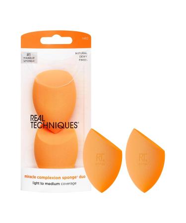 Real Techniques Au Naturale Makeup Brush Set & Sponge | 2-Piece Bundle for Flawless Application - International Shipping Available! - Buy Online on GoSupps.com