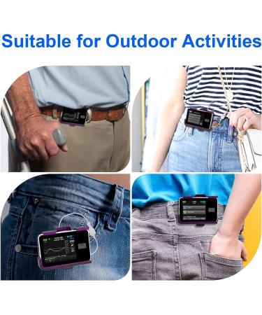 APDTEK Tandem Tslim X2 Pump Case & Accessories for t Slim G4 - Purple | Insulin Pump Holder with 360 Rotating Holster & Sturdy Belt Clip - Buy Online on GoSupps.com
