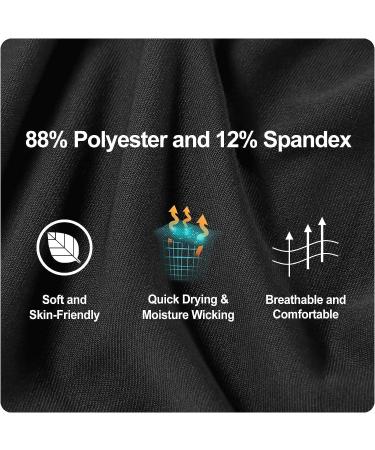 Roadbox Men's Compression Shorts 3 Pack - Cool Dry Athletic Underwear for Running & Gym - Black/Grey/Navy Blue - Large - Buy Online on GoSupps.com