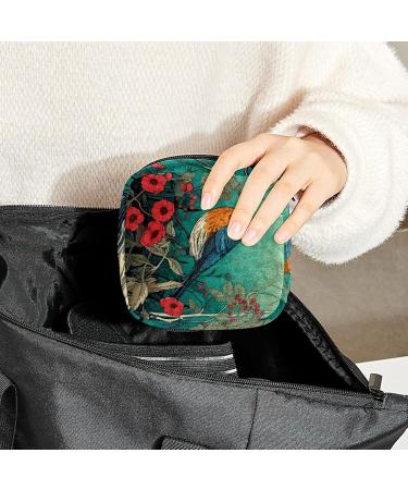 Period Bag | Sanitary Napkin Storage & Tampon Holder for Purse | Classic Design 4.7x6.6x6.6 in | International Shipping - Buy Online on GoSupps.com