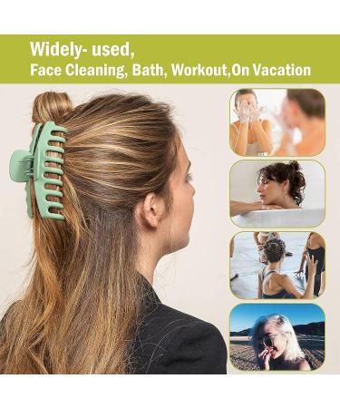 12 PCS Large Non-Slip Matte Hair Claw Clips for Women - Strong Hold Hair Accessories in Trendy Colors by Eathtek - Buy Online on GoSupps.com