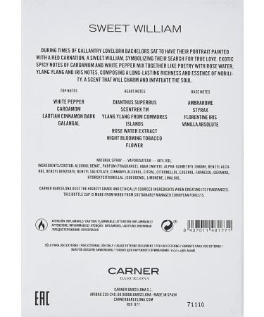 Carner Barcelona Sweet William Eau De Parfum Spray 3.4 oz for Women - Buy Online on GoSupps.com