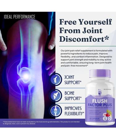Flush Factor Plus Capsules FlushFactor Plus Supplement Pills Flush FactorPlus Maximum Strength Flexibility & Healthy Legs FlushFactorPlus Advanced Formula Flush Factor Plus Reviews (60 Capsules) - Buy Online on GoSupps.com