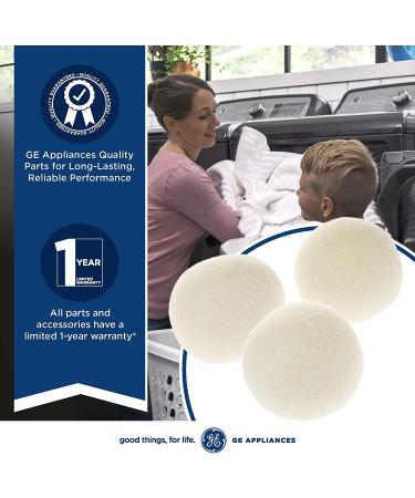 GE Wool Dryer Balls XL 3.5 inch - 100% Pure New Zealand Wool - 3-Pack - Buy Online on GoSupps.com