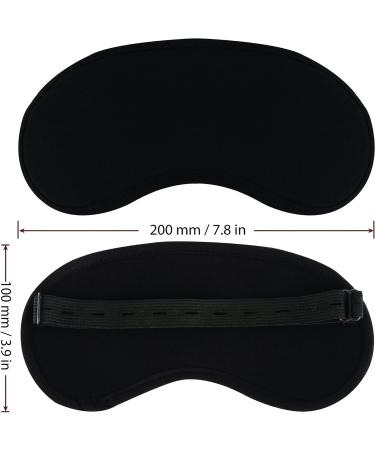 Black Sleep Mask for Women and Men - Comfortable Eye Mask for Sleeping - Buy Online on GoSupps.com