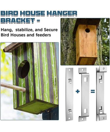 Fdit 2 Sets Bird House Hanger Bracket for Securing Bird Houses Galvanized Steel Mounting Bracket EasilyFeeders Nesting Boxes - Buy Online on GoSupps.com