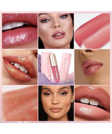 Ginger Lip Plumper Tinted Lip Balm & Gloss: Long-Lasting Waterproof Lip Stain for Sexy Plump Lips (#01) - Buy Online on GoSupps.com