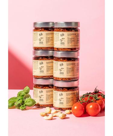 KoRo Vegan Pesto Rosso 6 x 180g - Tofu & Dried Tomatoes - Ideal for Italian Pasta - Buy Internationally - Buy Online on GoSupps.com