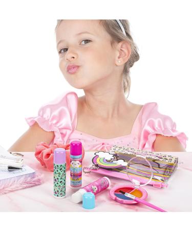 Tri-Coastal Design Simple Pleasures Lip Balm Set | 3 Fragrances | Lip Brush & Reusable PVC Bag | Perfect First Makeup for Kids - Buy Online on GoSupps.com