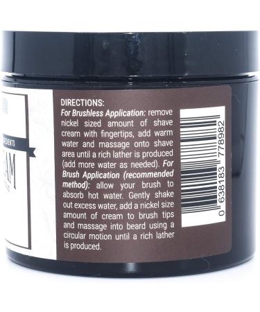 Taconic Shave All Natural Bay Rum Shave Cream for Men - Moisturizing 4 oz Shaving Cream Tub with Skin Soothing Ingredients - Ideal for All Skin Types - International Shipping Available - Buy Online on GoSupps.com