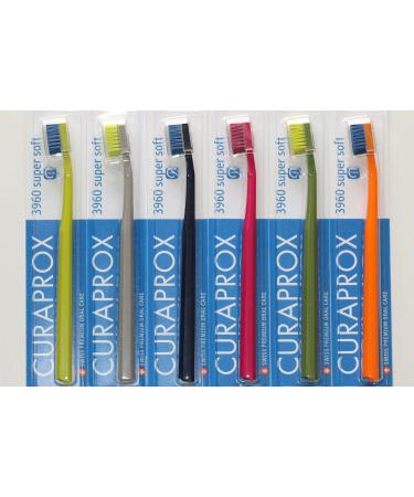 Super Soft Toothbrush 6 Brushes Curaprox Super Soft 3960. Better cleaning & medium softness in dashing colors for him & her