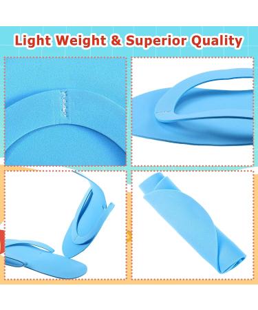 JenPen 60 Pairs Disposable Pedicure Flip Flops - Colorful Foam Slippers for Salon, Nail Spa, Hotel, Travel - 5 Colors - Buy Online on GoSupps.com